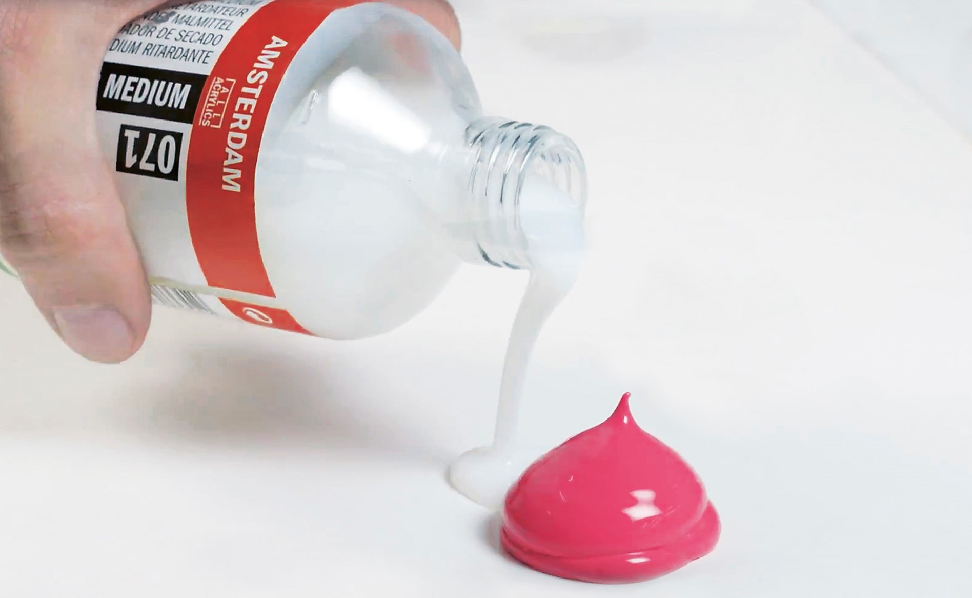 Making gradients with slow drying medium and acrylic retarder