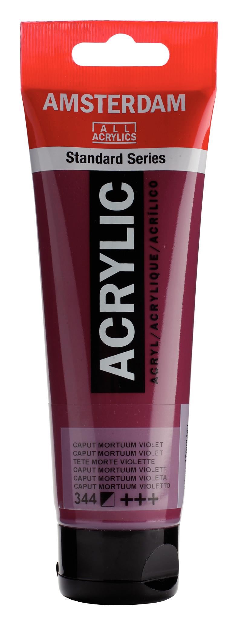 Standard Series acrylic tube 120 ml Caput Mortuum Violet 344