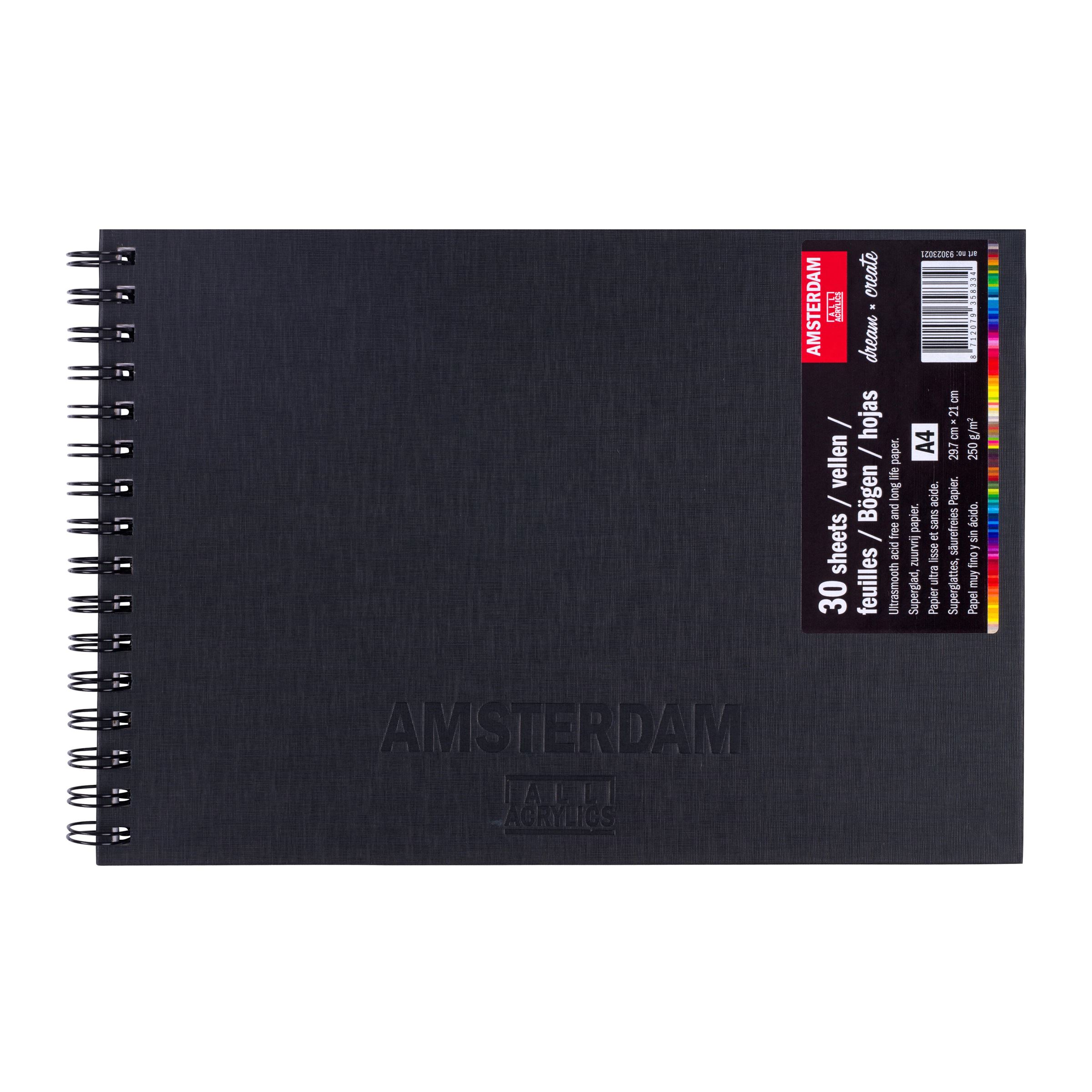 Sketchbook | 29.7 x 21 cm (A4), 250 g, 30 sheets | Amsterdam
