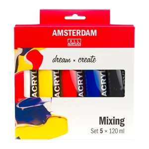 Standard Series acrylic paint mixing set | 5 x 120 ml