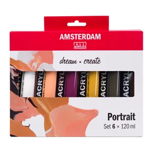 Standard Series acrylic paint portrait set | 6 x 120 ml